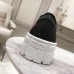 Prada Double Wheel Sneakers In Black Nylon Gabardine