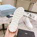 Prada Double Wheel Sneakers In White Nylon Gabardine Prada Double Wheel Sneakers In White Nylon Gabardine