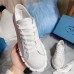 Prada Women's Low-top Sneakers In White Gabardine Fabric Prada Women's Low-top Sneakers In White Gabardine Fabric