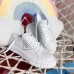 Prada Women's Low-top Sneakers In White Gabardine Fabric Prada Women's Low-top Sneakers In White Gabardine Fabric