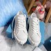 Prada Women's Low-top Sneakers In White Gabardine Fabric Prada Women's Low-top Sneakers In White Gabardine Fabric