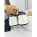 Prada District Sneakers in White and Pink Calfskin