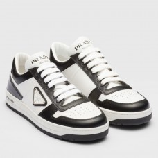 Prada Downtown Sneakers in White and Black Calfskin Prada Downtown Sneakers in White and Black Calfskin