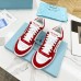 Prada Downtown Sneakers in White and Red Calfskin Prada Downtown Sneakers in White and Red Calfskin