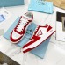 Prada Downtown Sneakers in White and Red Calfskin Prada Downtown Sneakers in White and Red Calfskin
