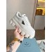 Prada Women's Sneakers in White Padded Nappa Leather Prada Women's Sneakers in White Padded Nappa Leather