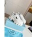 Prada Women's Sneakers in White Padded Nappa Leather Prada Women's Sneakers in White Padded Nappa Leather