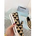 Prada Slip-on Sneakers in Black/Beige Embroidered Fabric Prada Slip-on Sneakers in Black/Beige Embroidered Fabric