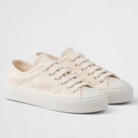 Prada Women's Sneakers in Natural Fabric Prada Women's Sneakers in Natural Fabric