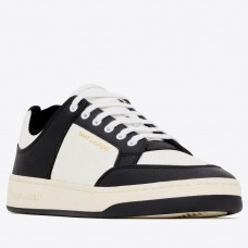 Saint Laurent Men's SL/61 Sneakers in Black and White Leather Saint Laurent Men's SL/61 Sneakers in Black and White Leather