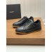 Saint Laurent Men's SL/61 Sneakers in Black Perforated Leather