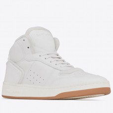 Saint Laurent Men's SL/80 Sneakers in White Leather Saint Laurent Men's SL/80 Sneakers in White Leather