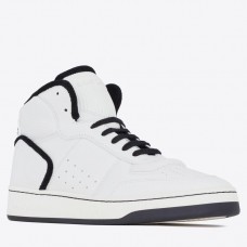 Saint Laurent Men's SL/80 Sneakers in White Calfskin Saint Laurent Men's SL/80 Sneakers in White Calfskin