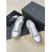 Saint Laurent Women's SL/61 Sneakers in Grey and White Leather Saint Laurent Women's SL/61 Sneakers in Grey and White Leather