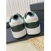 Saint Laurent Women's SL/61 Sneakers in Green and White Leather Saint Laurent Women's SL/61 Sneakers in Green and White Leather