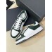 Saint Laurent Women's SL/61 Sneakers in Green and White Leather Saint Laurent Women's SL/61 Sneakers in Green and White Leather