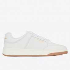 Saint Laurent Women's SL/61 Sneakers in White Perforated Leather Saint Laurent Women's SL/61 Sneakers in White Perforated Leather