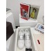 Valentino Women's Open Sneakers with Silver Metallic Stripe Valentino Women's Open Sneakers with Silver Metallic Stripe