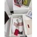 Valentino Women's Open Sneakers with Pink Leather Stripe