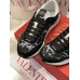 Valentino Women's Lacerunner Sneakers in Black Lace and Mesh