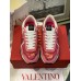 Valentino Women's Lacerunner Sneakers in Pink Lace and Mesh