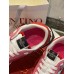 Valentino Women's Lacerunner Sneakers in Pink Lace and Mesh