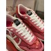 Valentino Women's Lacerunner Sneakers in Pink Lace and Mesh
