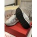 Valentino Women's Lacerunner Sneakers in White Lace and Mesh