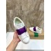Valentino Women's Open For a Change Sneakers with Purple Stripe
