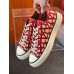 Valentino Totaloop Sneakers in Red Toile Iconographe Fabric Valentino Totaloop Sneakers in Red Toile Iconographe Fabric
