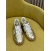 Valentino Women's Upvillage Sneaker in Gold Laminated Leather Valentino Women's Upvillage Sneaker in Gold Laminated Leather