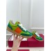 Valentino Women's Upvillage Sneakers in Green Leather and Nylon