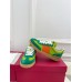Valentino Women's Upvillage Sneakers in Green Leather and Nylon