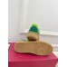 Valentino Women's Upvillage Sneakers in Green Leather and Nylon