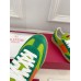 Valentino Women's Upvillage Sneakers in Green Leather and Nylon