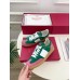 Valentino Women's Upvillage Sneakers in Green and Pink Leather