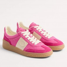 Valentino Women's Upvillage Sneakers in Pink Leather Valentino Women's Upvillage Sneakers in Pink Leather