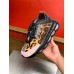 Versace Women's Black Chain Reaction Sneakers With Leopard Print Versace Women's Black Chain Reaction Sneakers With Leopard Print