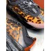 Versace Women's Black Chain Reaction Sneakers With Leopard Print Versace Women's Black Chain Reaction Sneakers With Leopard Print