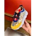 Versace Women's White Chain Reaction Sneakers With Baroque Print