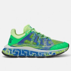 Versace Women's Trigreca Sneakers With Green Print Versace Women's Trigreca Sneakers With Green Print