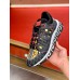 Versace Women's Black Trigreca Sneakers With Barocco Print