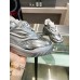 Versace Women's Odissea Sneakers In Silver Leather Versace Women's Odissea Sneakers In Silver Leather