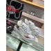 Versace Women's Odissea Sneakers In Silver Leather Versace Women's Odissea Sneakers In Silver Leather