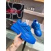 Versace Women's Odissea Sneakers In Blue Leather