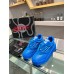 Versace Women's Odissea Sneakers In Blue Leather