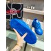 Versace Women's Odissea Sneakers In Blue Leather