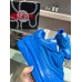 Versace Women's Odissea Sneakers In Blue Leather